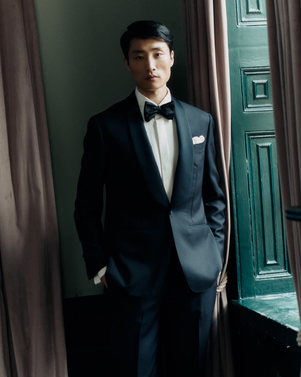 Shawl lapel Dinner Suit Midnight Navy Campaign Image