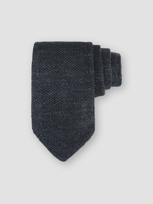 Knitted Linen Tie Classic Blue Product