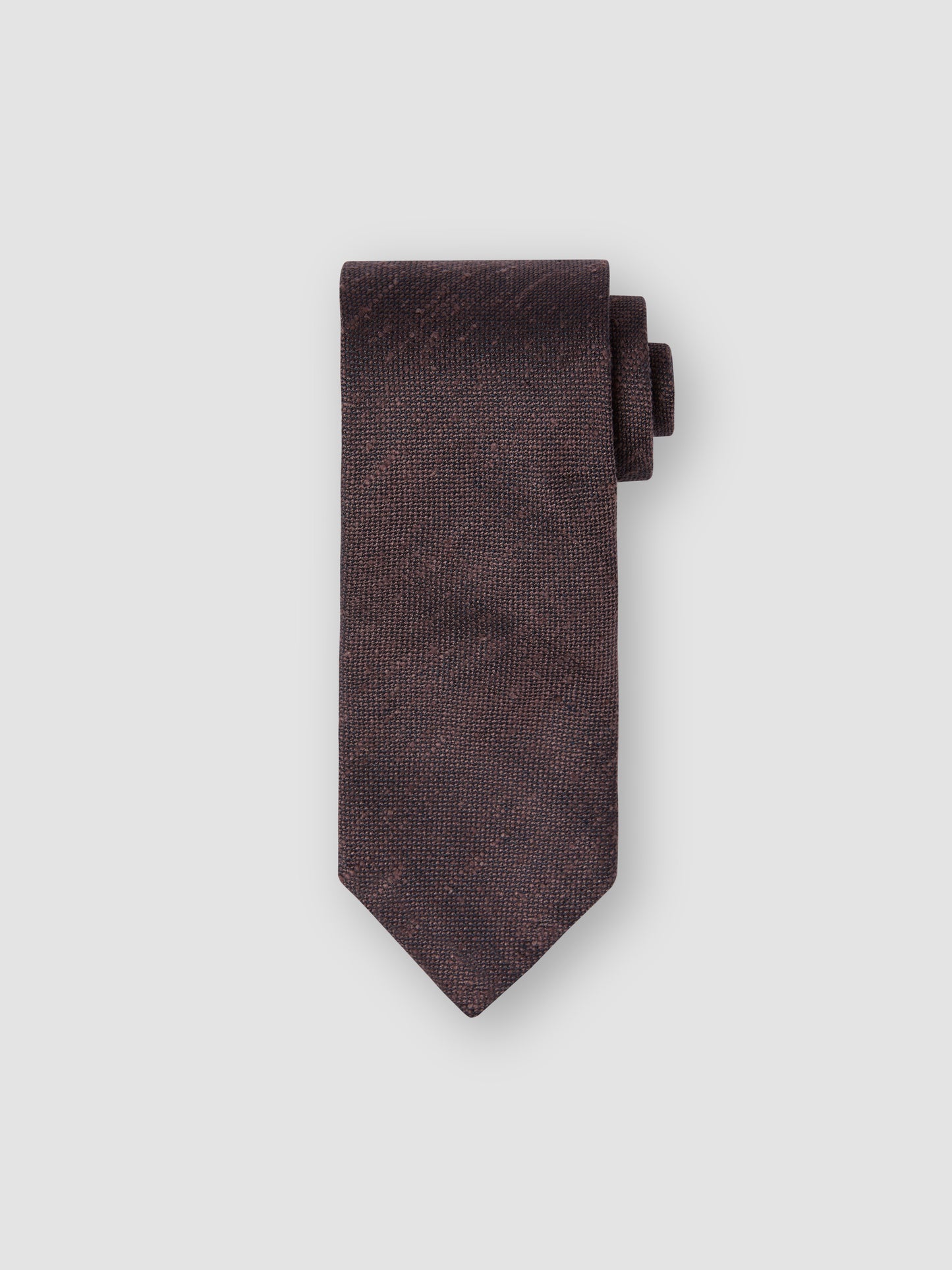 Knitted Silk Linen Tie Brown Product
