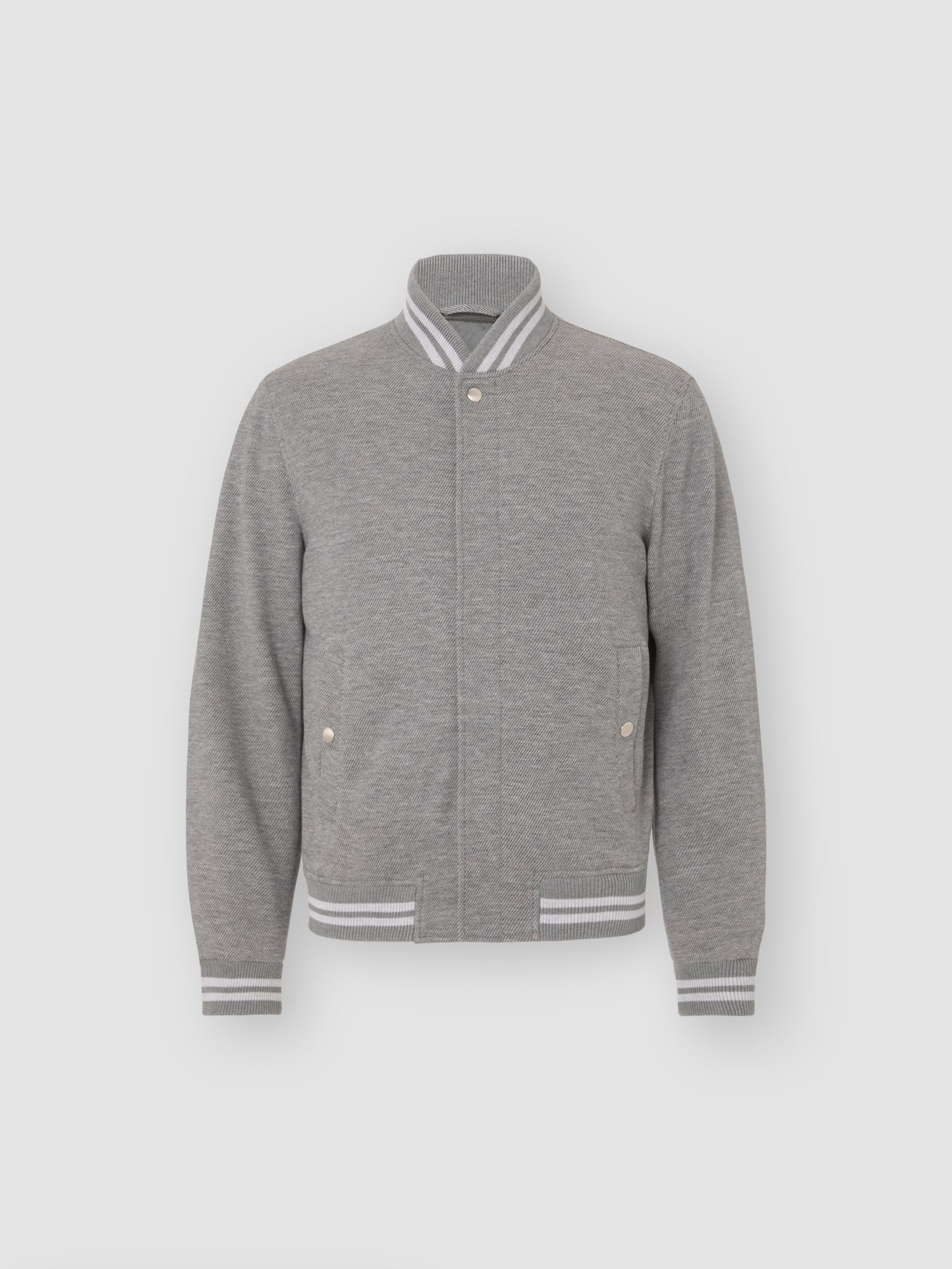Wool Varsity Jacket Grey Product