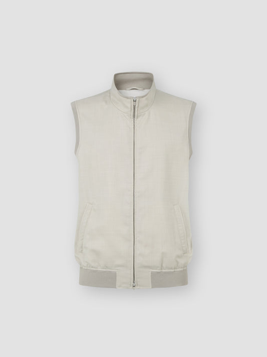 Twill Gilet Stone Product