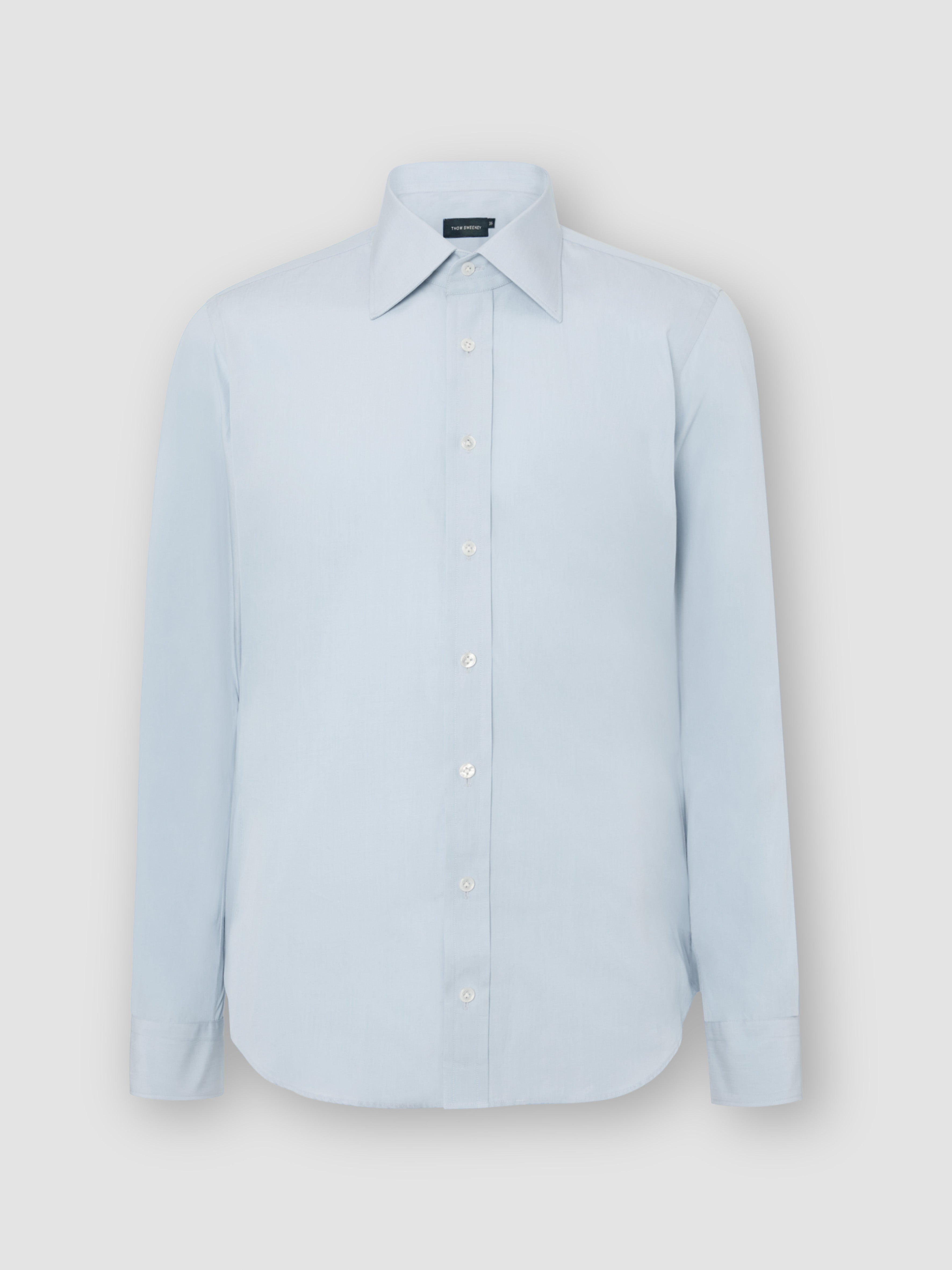 Lecce Collar Cotton Shirt Sky Blue Product 