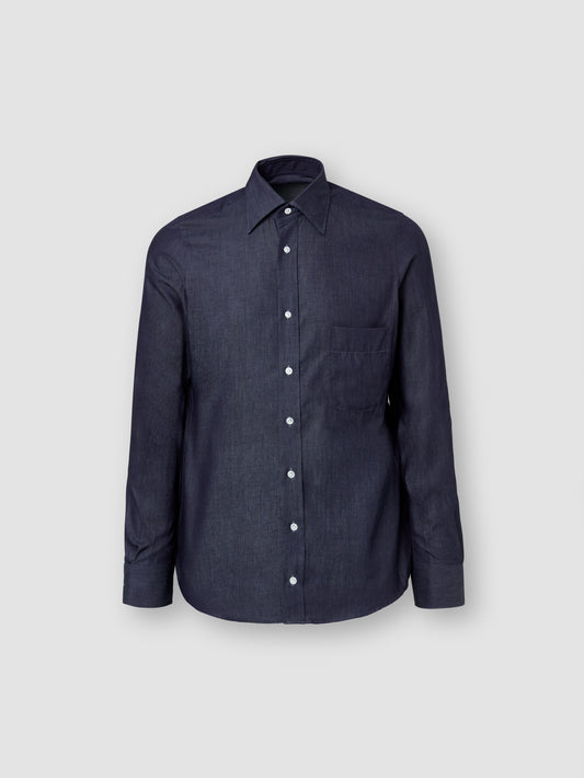 Lecce Collar Cotton Pocket Shirt Product Image
