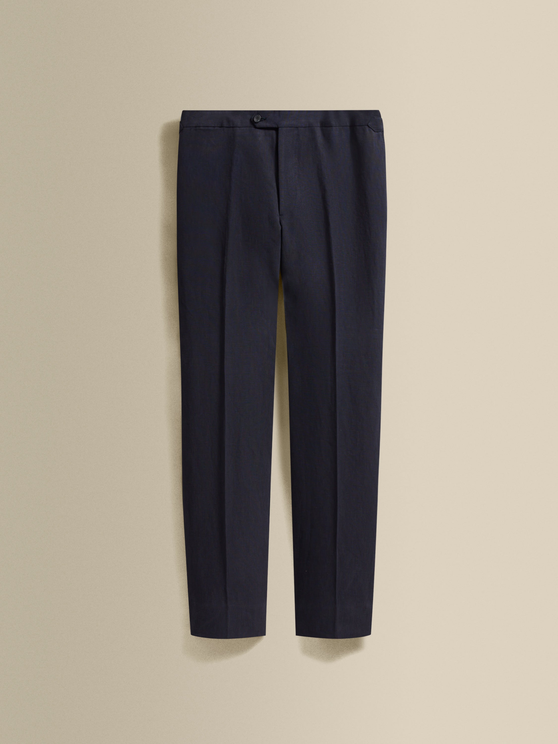 Unstructured Single Breasted Linen Suit Navy Product Trouser