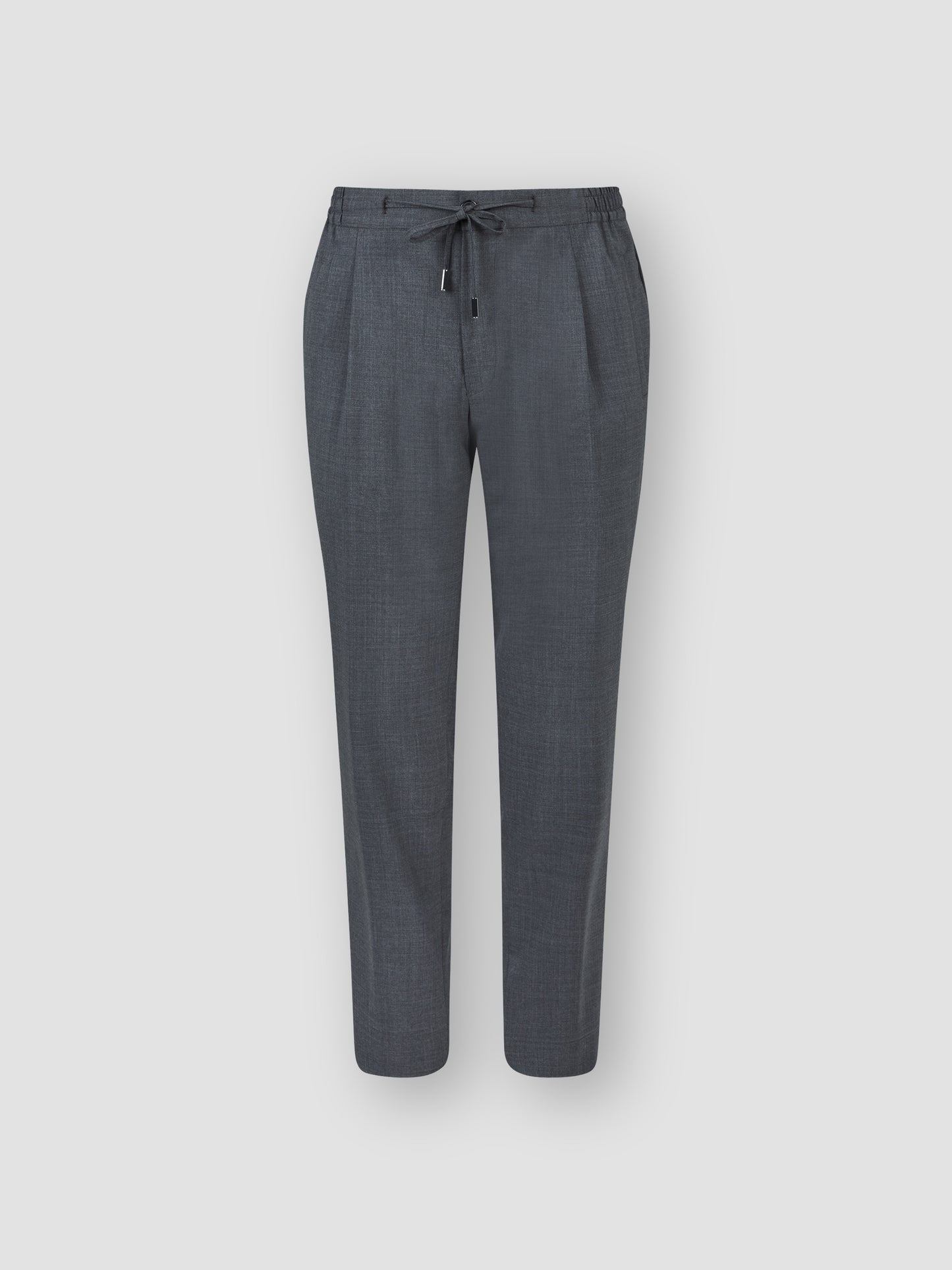 Wool Drawstring Trousers Grey Product