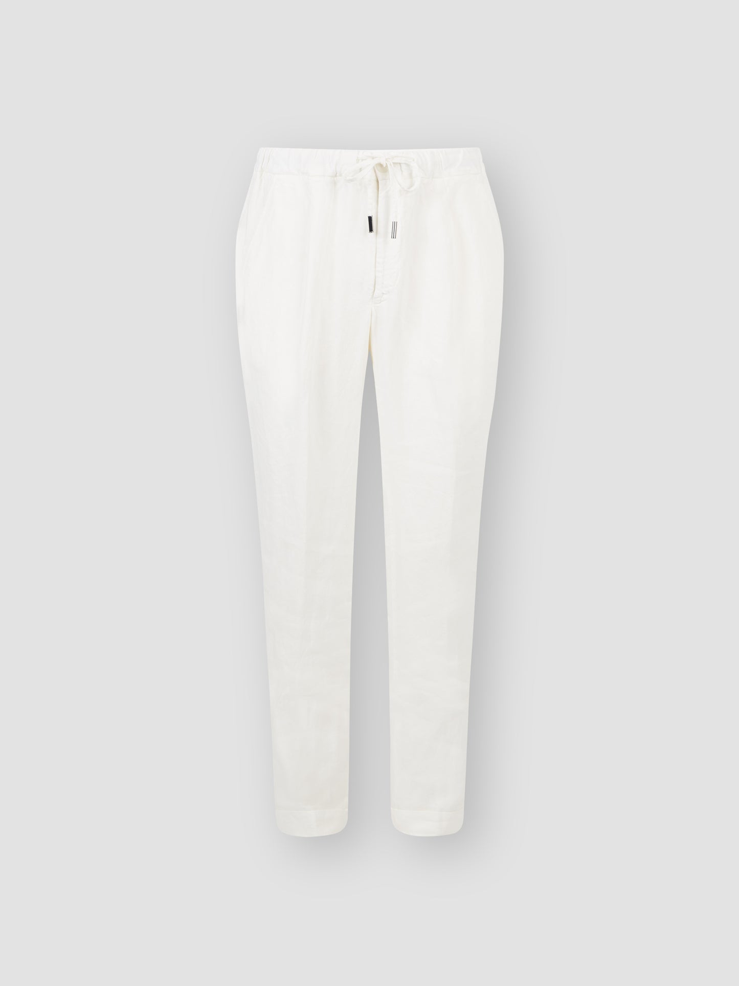  Linen Drawstring Trousers White Product