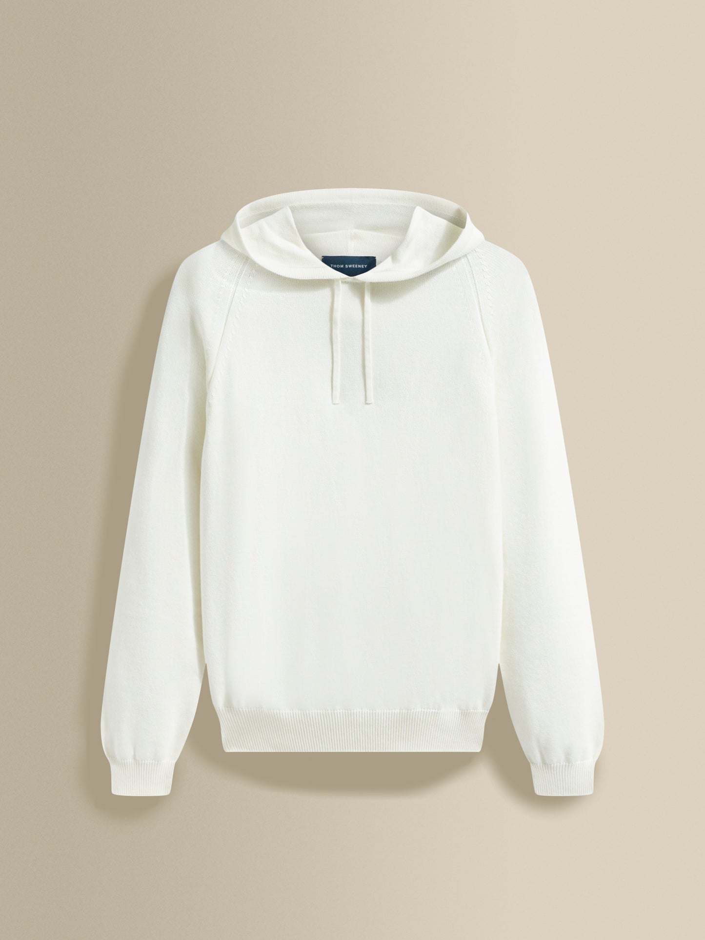 Cotton Cable Hoodie White Product Image