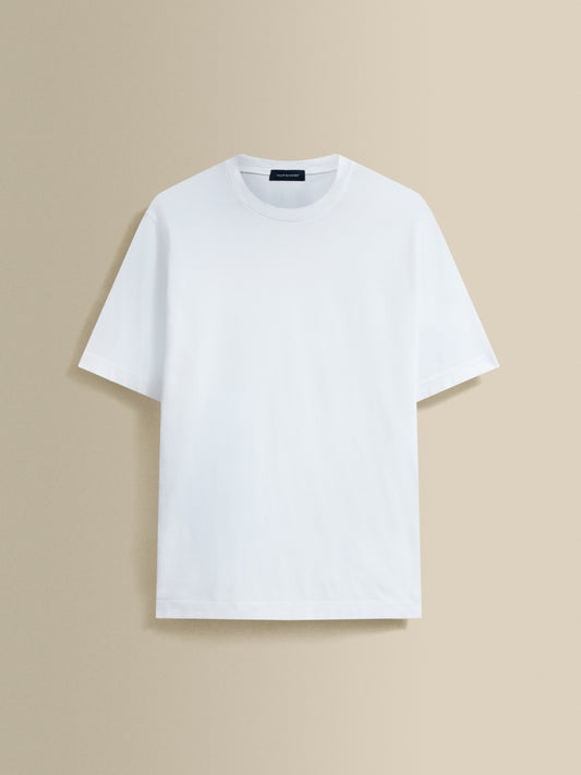 Lightweight Cotton Classic T-Shirt White Product Image