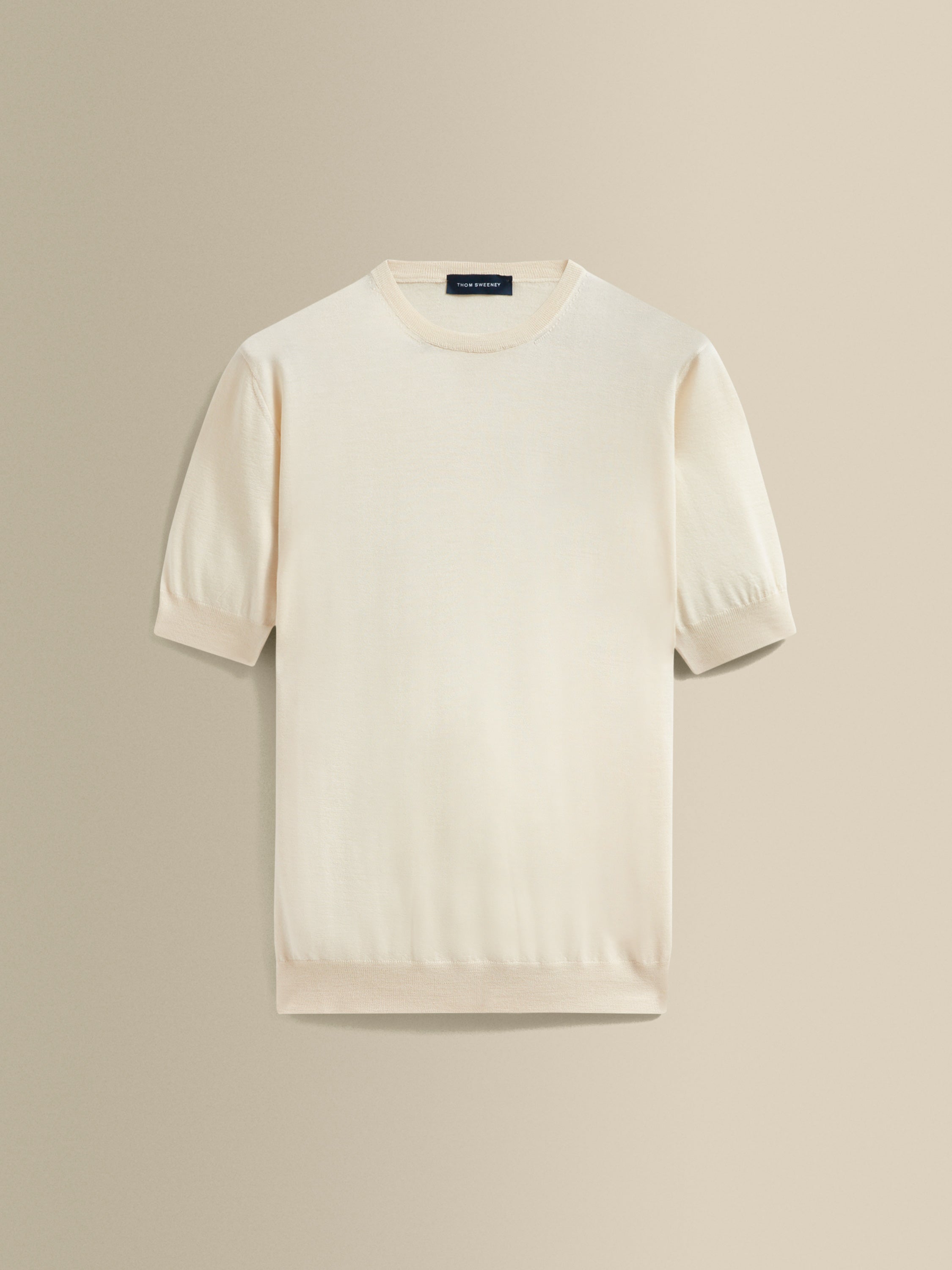 Cashmere Silk T-Shirt Oat Product Image