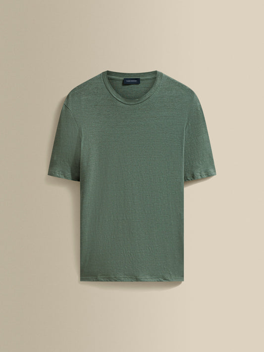 Linen Jersey T-Shirt Sage Product Image