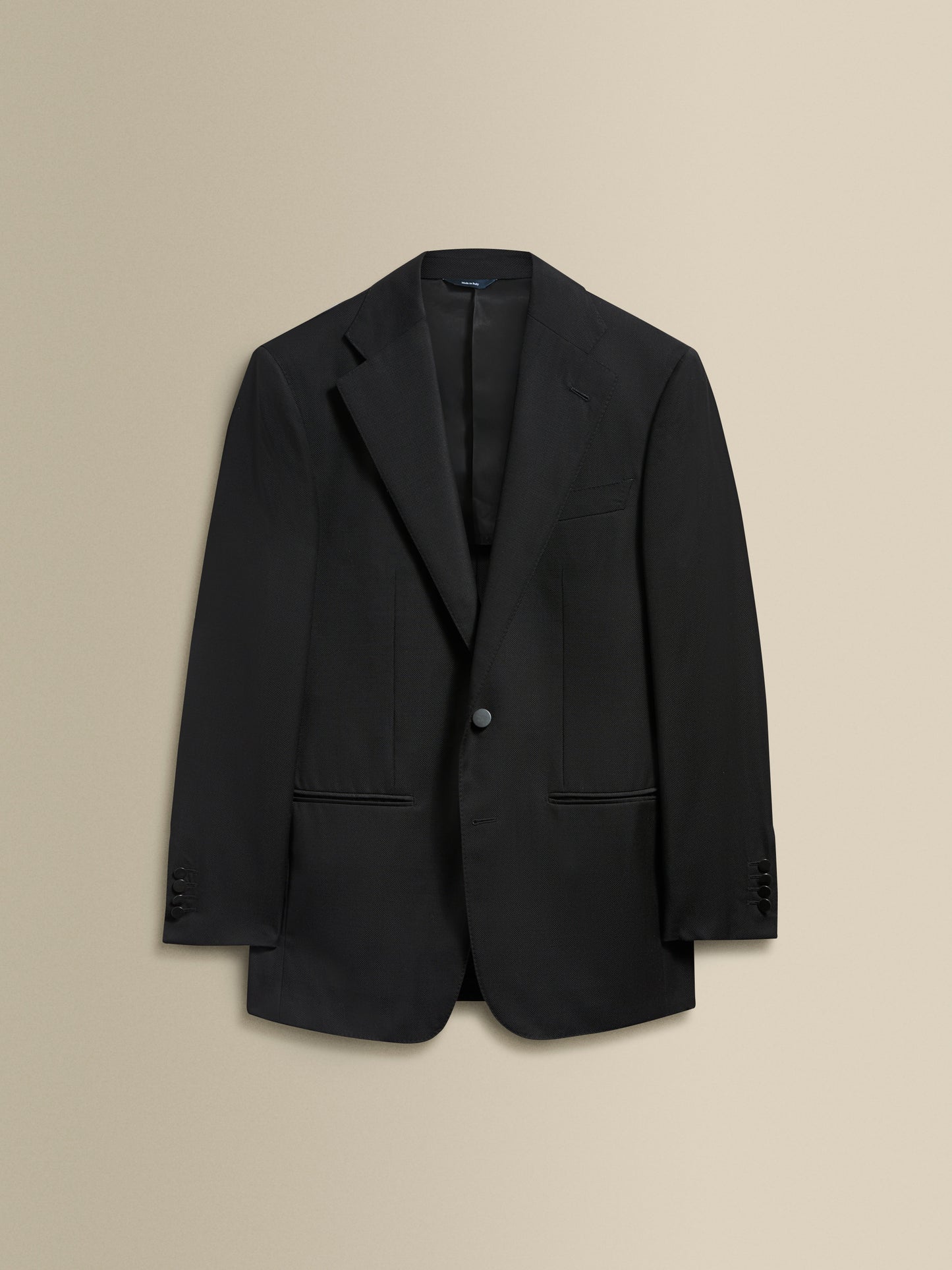 Wool Single Breasted Jacket Black Product Image