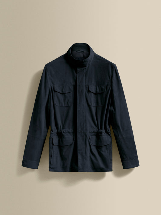 Suede Field Jacket Navy Product Image