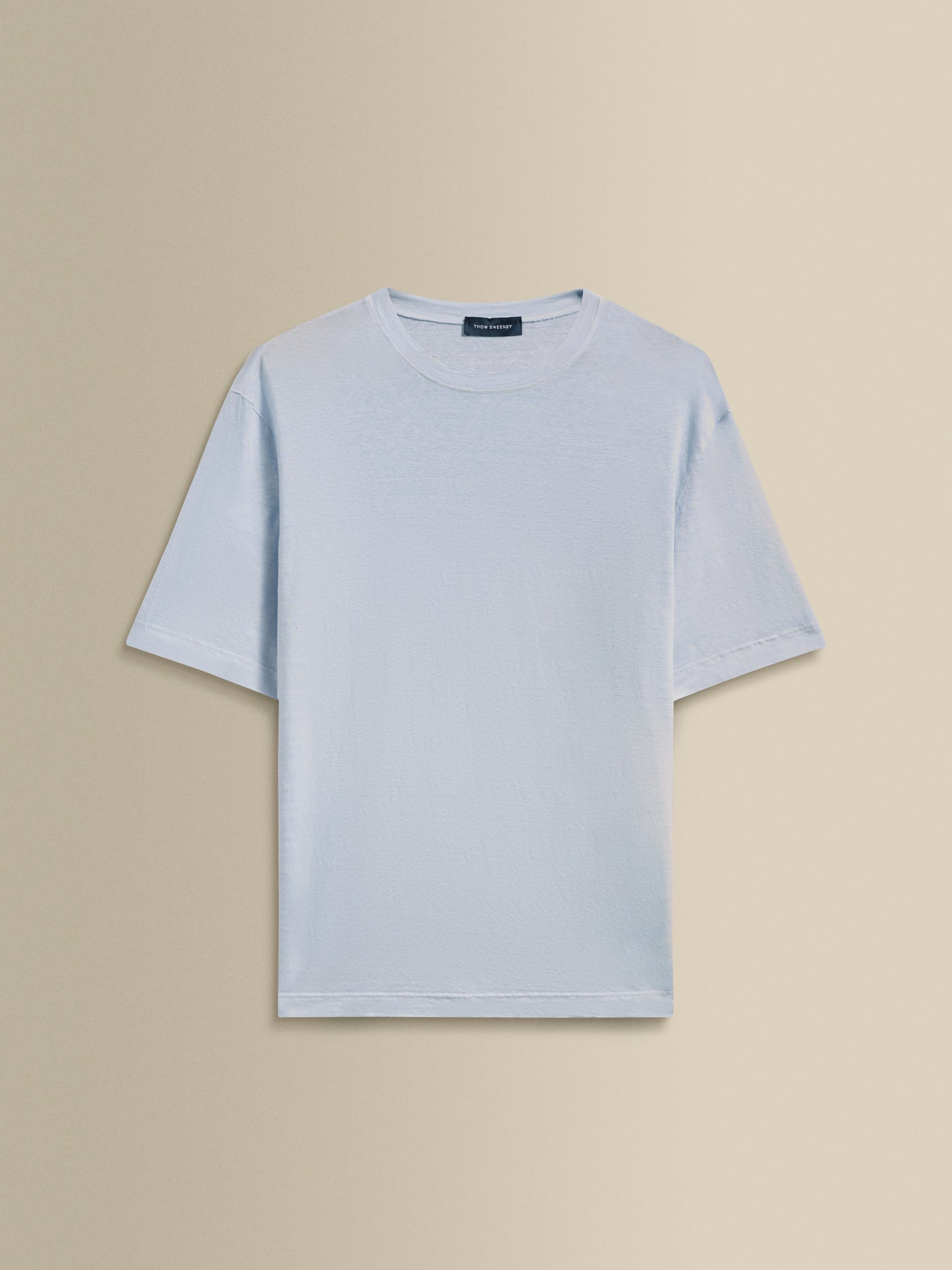 Linen Jersey T-Shirt Sky Blue Product Image