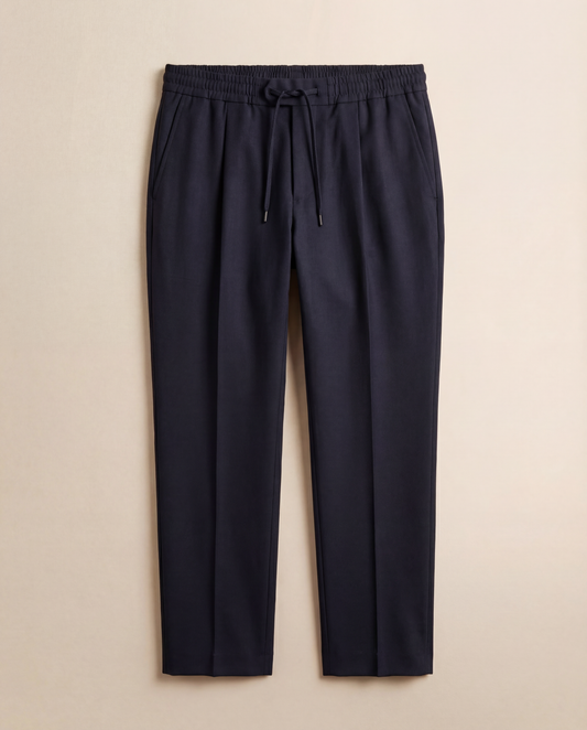 Wool Drawstring Trousers