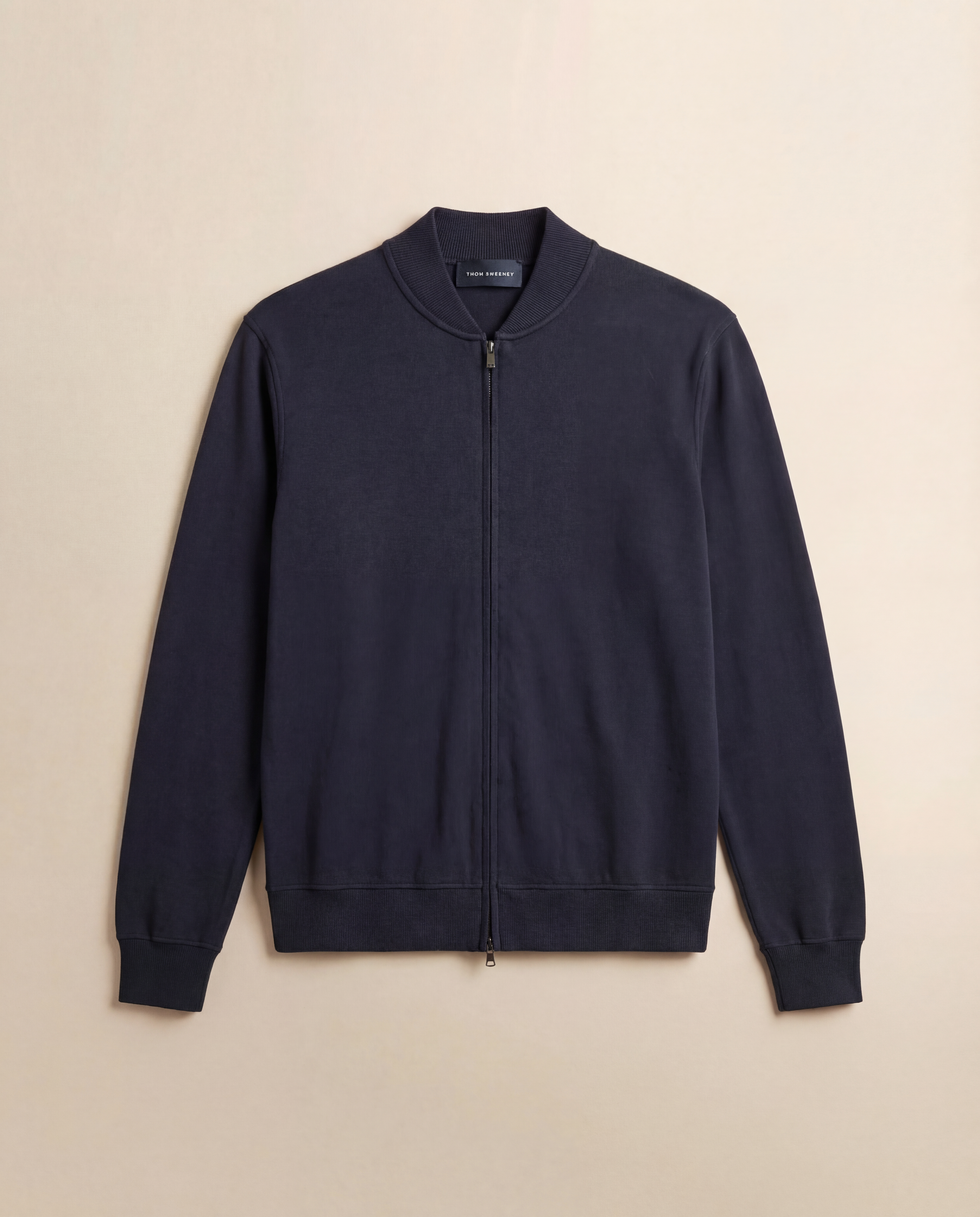 Cotton Zip-Through Baseball Bomber