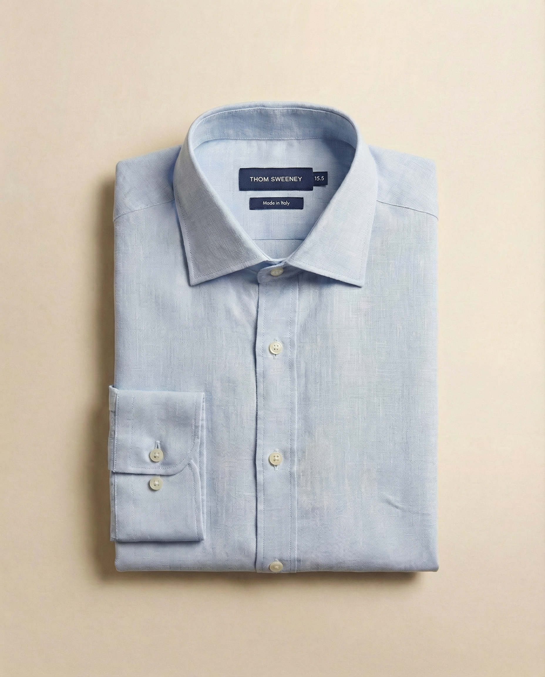 Linen Point Collar Shirt