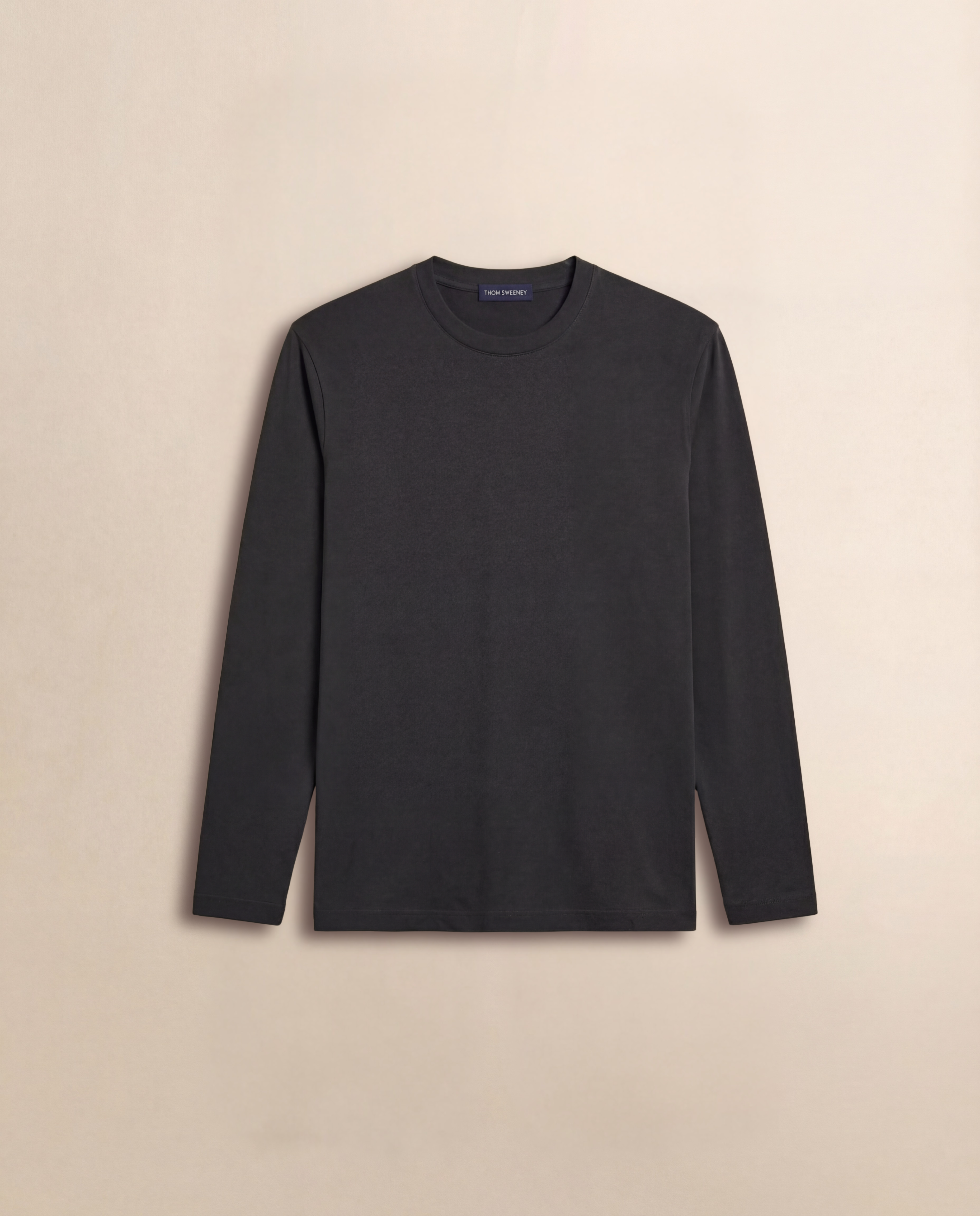 Crepe Cotton Long Sleeve T-Shirt