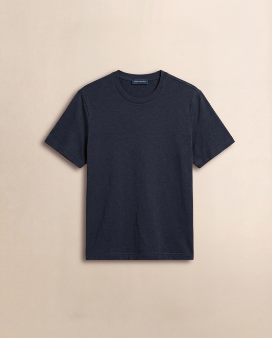 Linen Crew Neck T-Shirt
