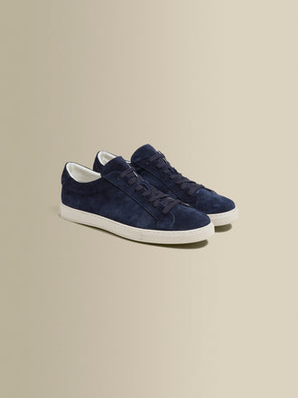 Suede Sneakers Navy Product Main