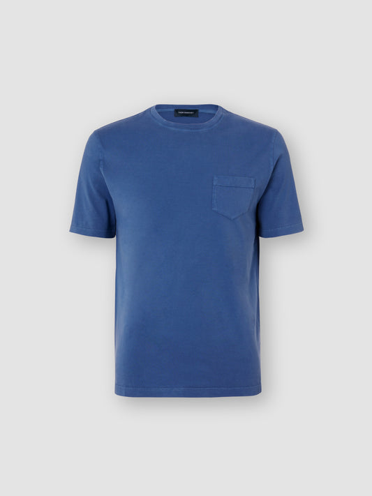 Cotton Pocket T-Shirt Denim Colour Product