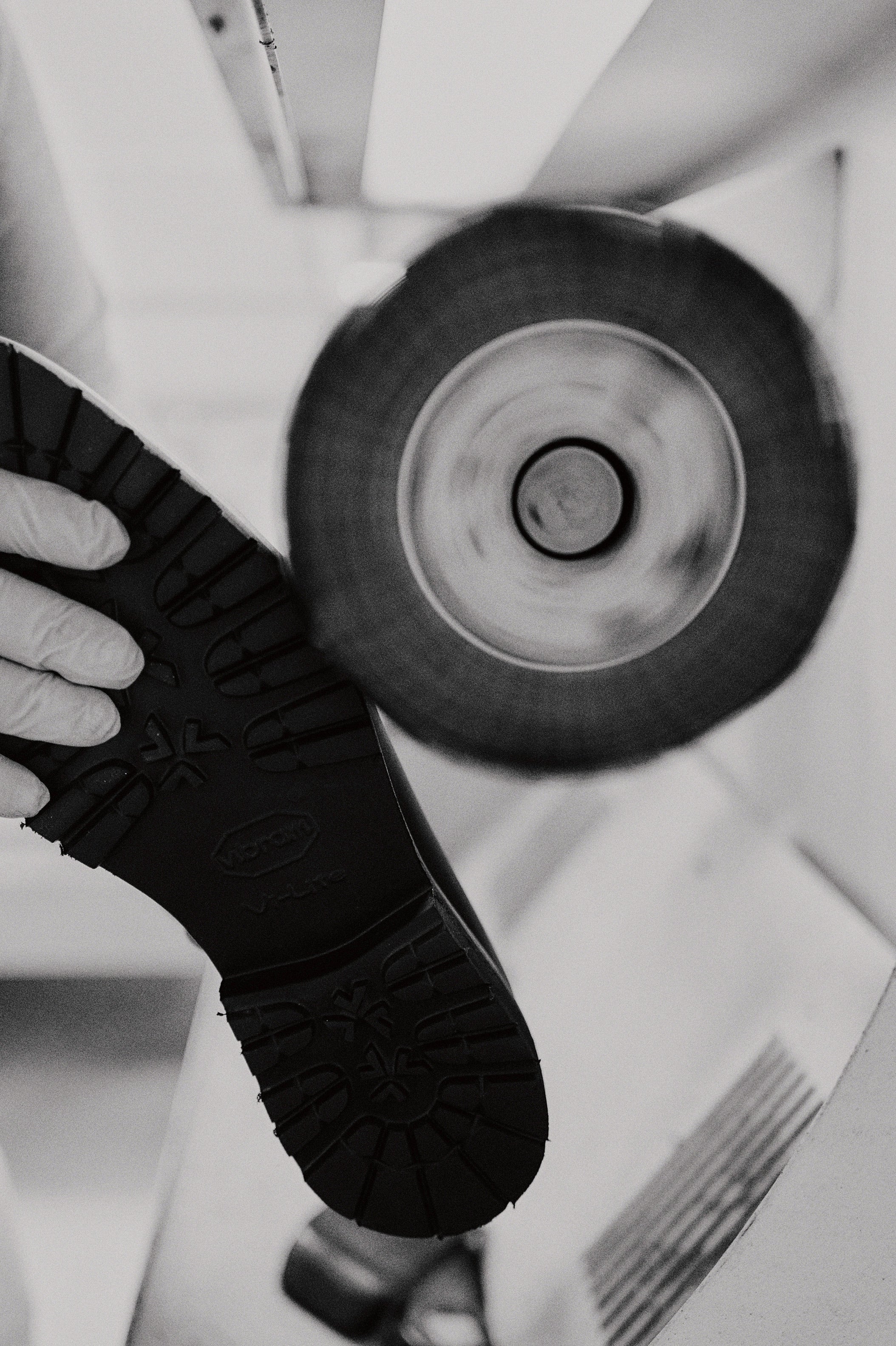 Calf Leather Penny Loafer Being Polished