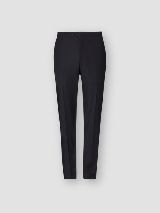 Single Breasted Wool Weighhouse Suit Midnight Navy Product Trousers
