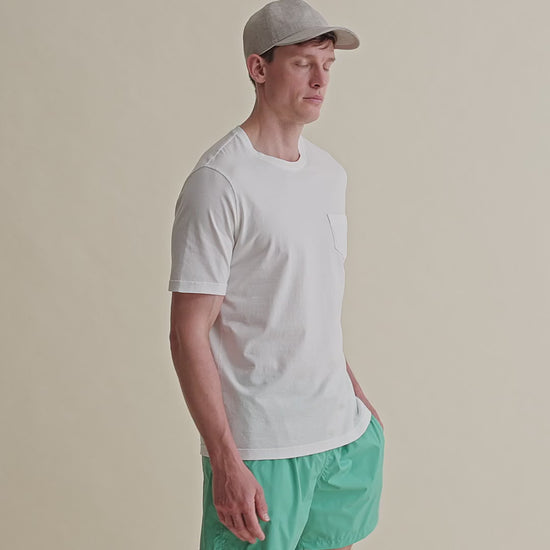 Cotton Pocket T-Shirt White Video