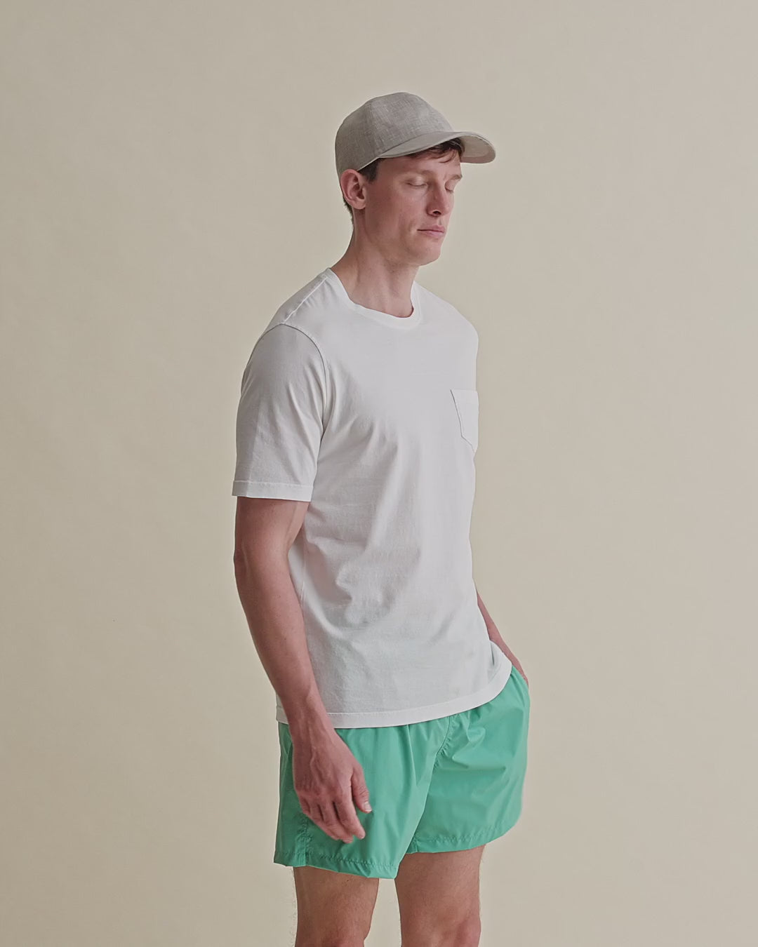 Cotton Pocket T-Shirt White Video