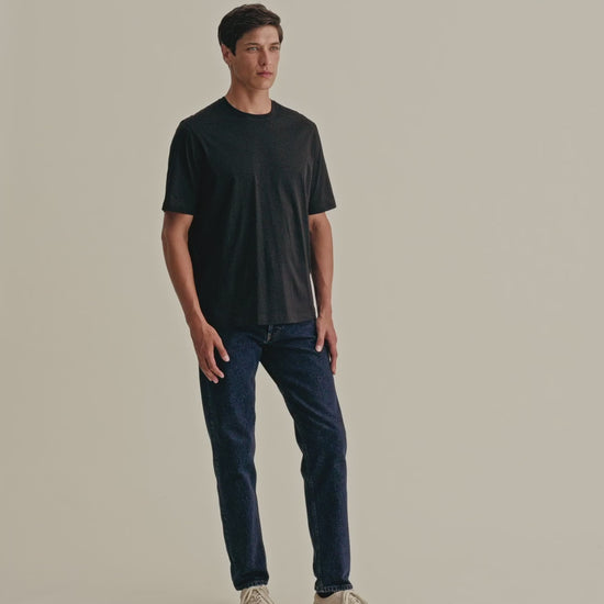 Cotton Classic T-Shirt Black Model Video