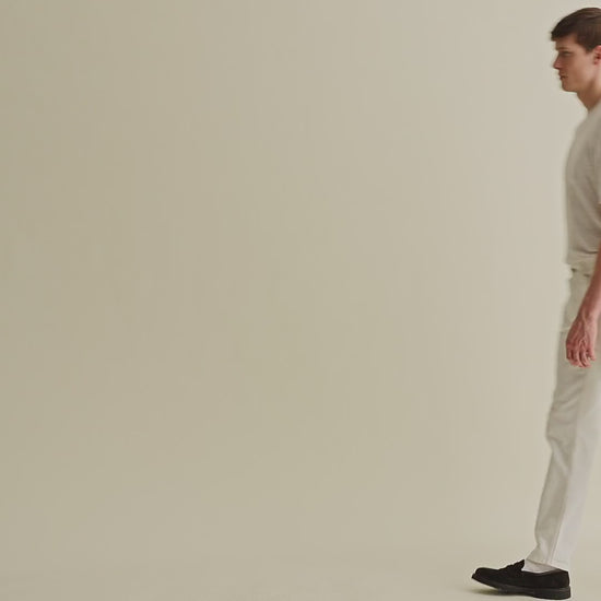 Denim Easy Fit Jeans White Model Video