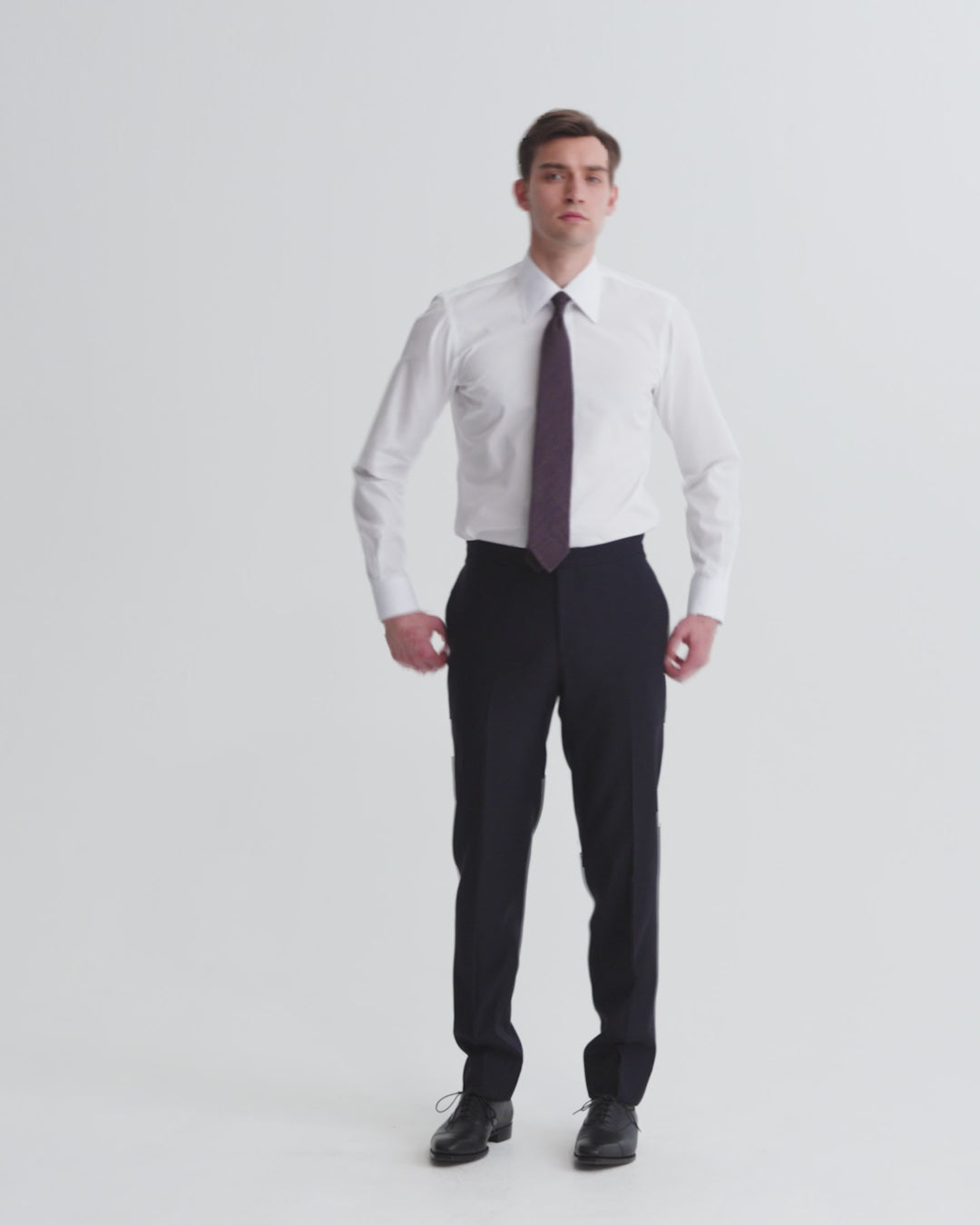 Lecce Collar Cotton Shirt White Product Video