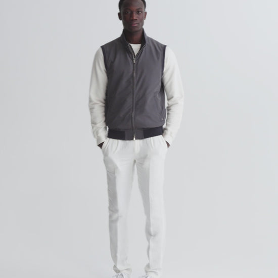  Japanese Nylon Gilet Grey Model Video