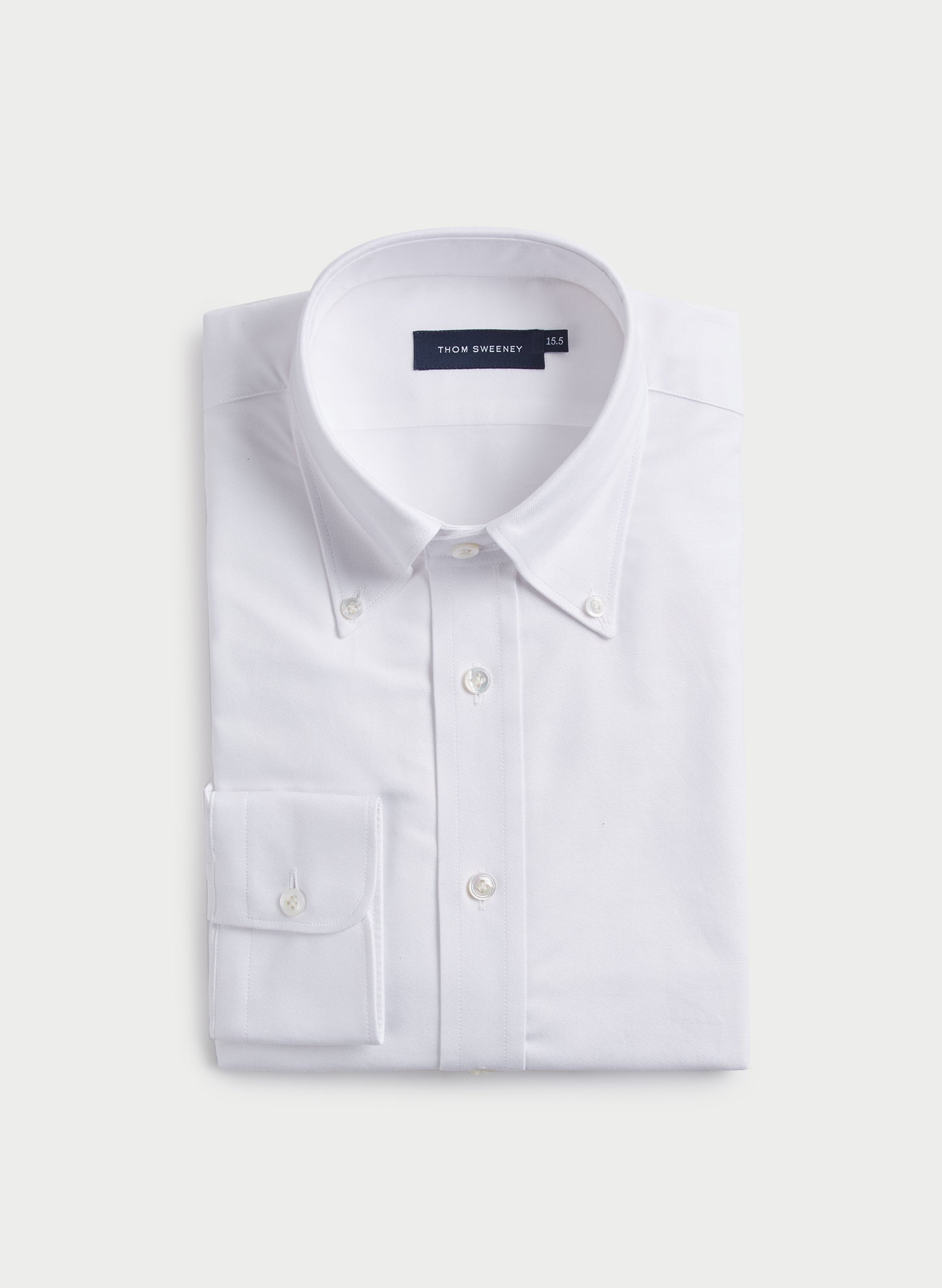 Casual Button Down Cotton Oxford Shirt Folded Product Image
