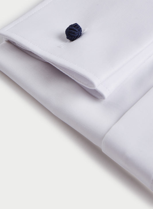 Cotton Stretch Dress Shirt White Product Cuff Detail