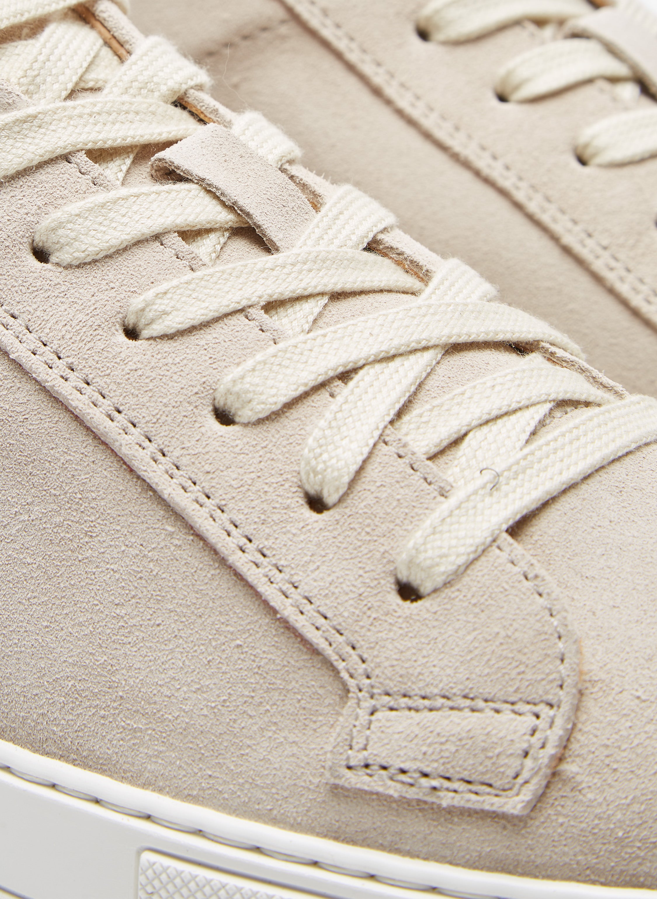 Suede Sneakers Oat Product Lace Details